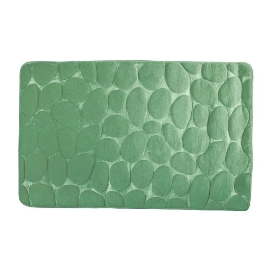 Tapis de bain  Microfibre PEBBLE 40x60cm Vert Basil MSV