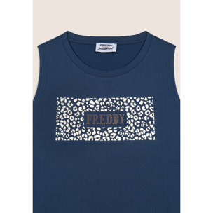 Canotta con Logo FREDDY e Grafica Animalier