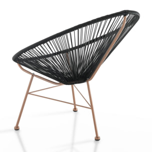 Tomasucci Fauteuil intérieur / extérieur NUMANA NOIR