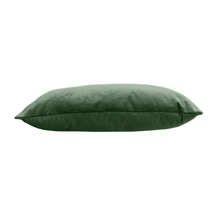 Coussin déhoussable en velours uni - Vert