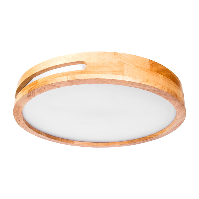 Forlight PLAFÓN IP20 LU LED 22.5W BLANCO NEUTRO - 4000K ON-OFF MADERA CLARA