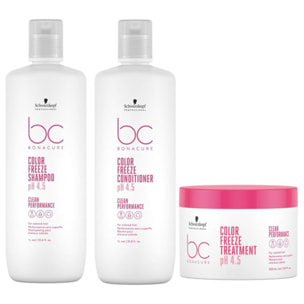 SCHWARZKOPF Kit BC Bonacure Color Freeze Shampoo + Conditioner 1000ml + mask 500ml