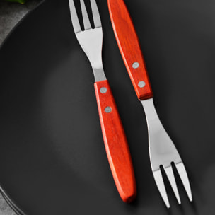 Bergner LOVERS Set de 4 Tenedores de 22cm para Barbacoa en acero inoxidable