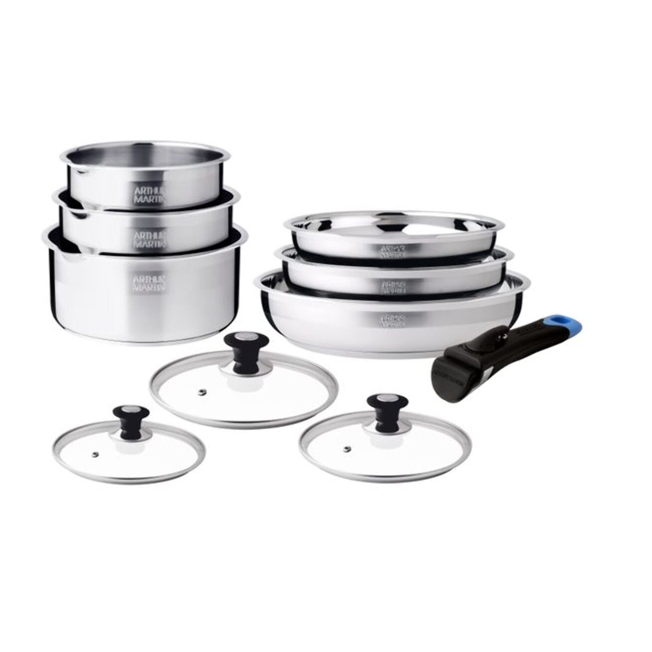 Batterie amovible 10 pièces INOX 18/10
