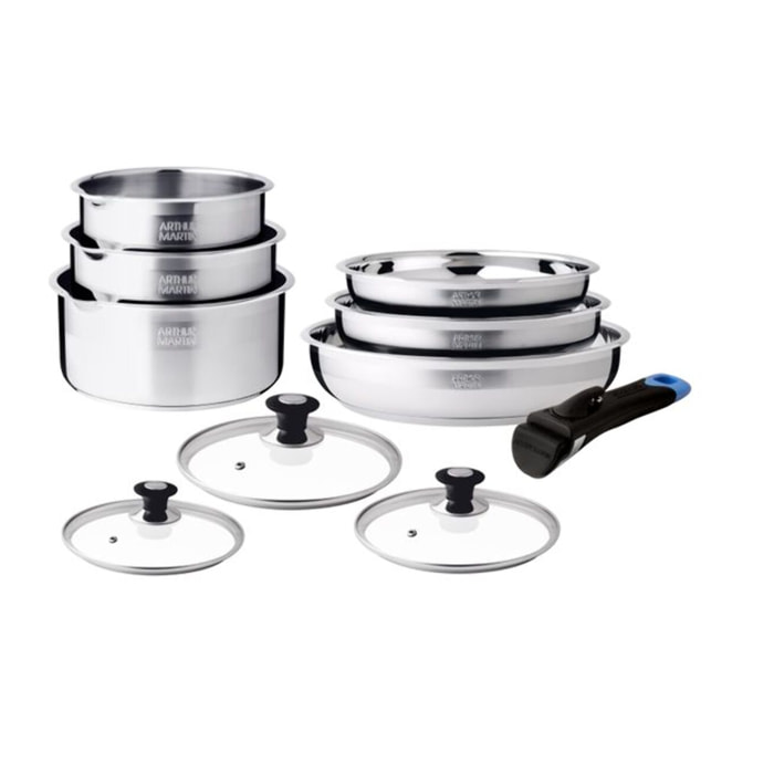 Batterie amovible 10 pièces INOX 18/10