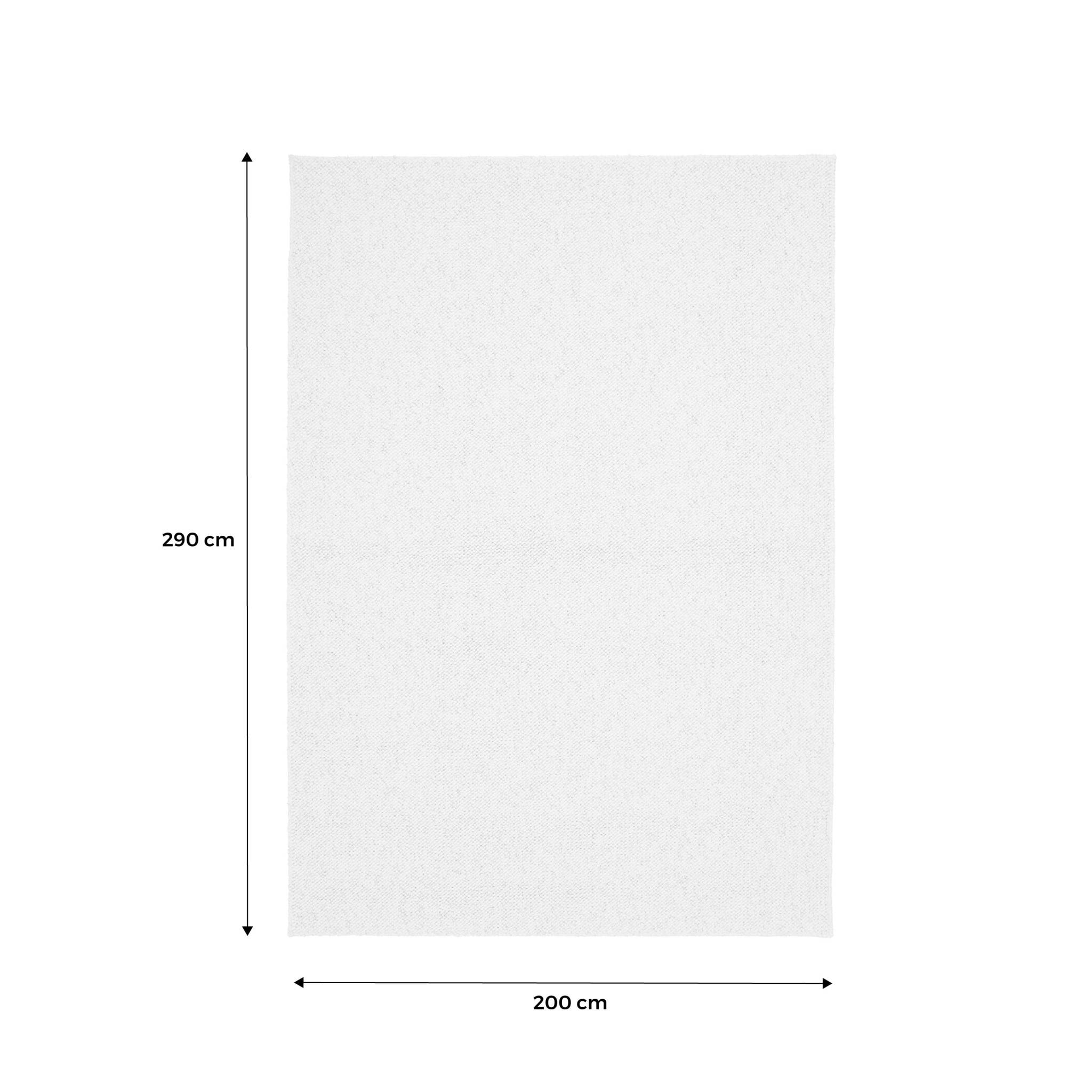 Tapis intérieur bouclette crème effet chiné WALTER