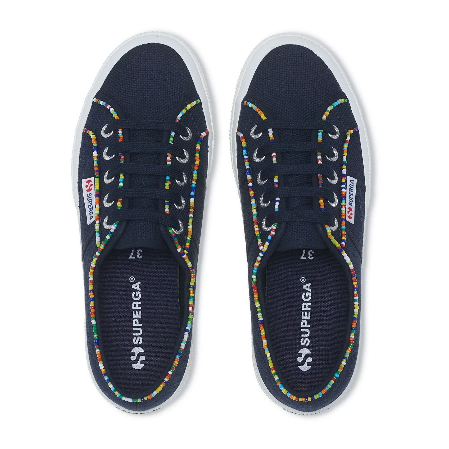 Superga - Donna Blu - 2750 MULTICOLOR BEADS