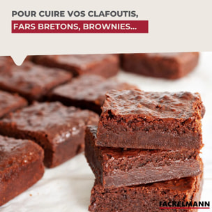 Plat à four émaillé 40,5 cm x 28,5 cm Fackelmann