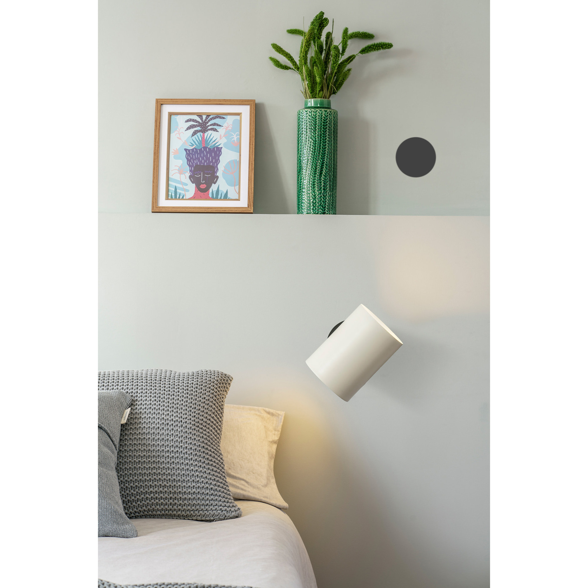 GUADALUPE Lampe applique noire/beige