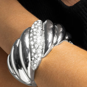 Pulsera con Circonita Brillante acabado plata