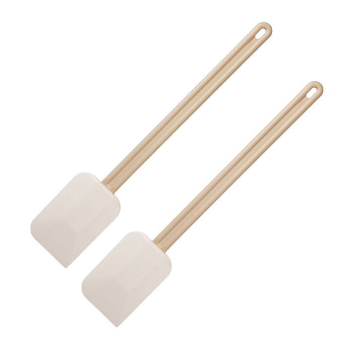 Ensemble de 2 Maryses de pâtisserie et de cuisine manche en résine de 52 cm Fackelmann