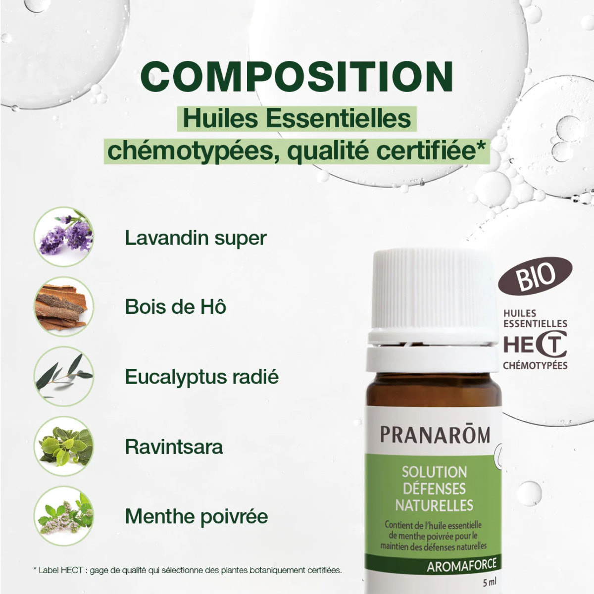 Pranarom - Solution - Défenses naturelles - Bio - 5 ml