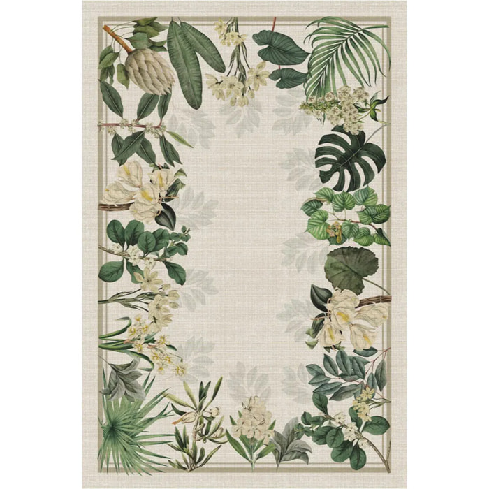 Tovaglia floreale antimacchia e lavabile 100% polylino BOTANICA