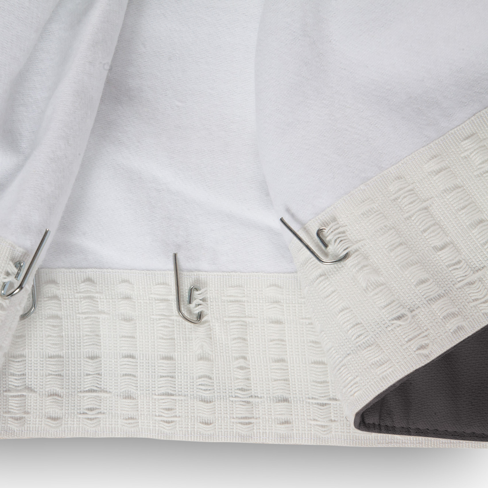 Rideau Phonique Occultant et Thermique 'MOONDREAM' galon fronceur - Argent