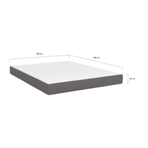 Matelas mémoire de forme - 160 cm