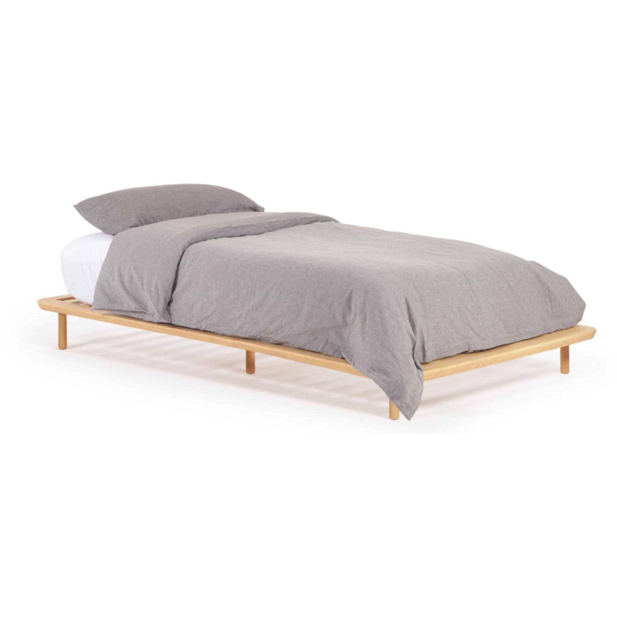 Kave Home - Letto Anielle in massello di frassino 90 x 200 cm