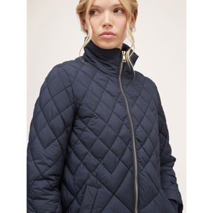 Motivi - Chaqueta con relleno acolchada con rombos - Azul