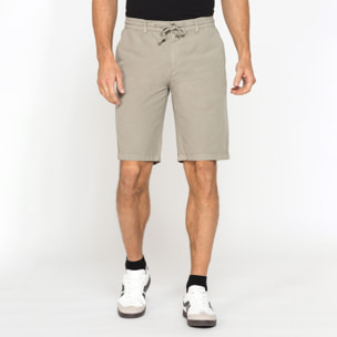 BERMUDA IN RIPSTOP LEGGERO CON ELASTICO E COULISSE