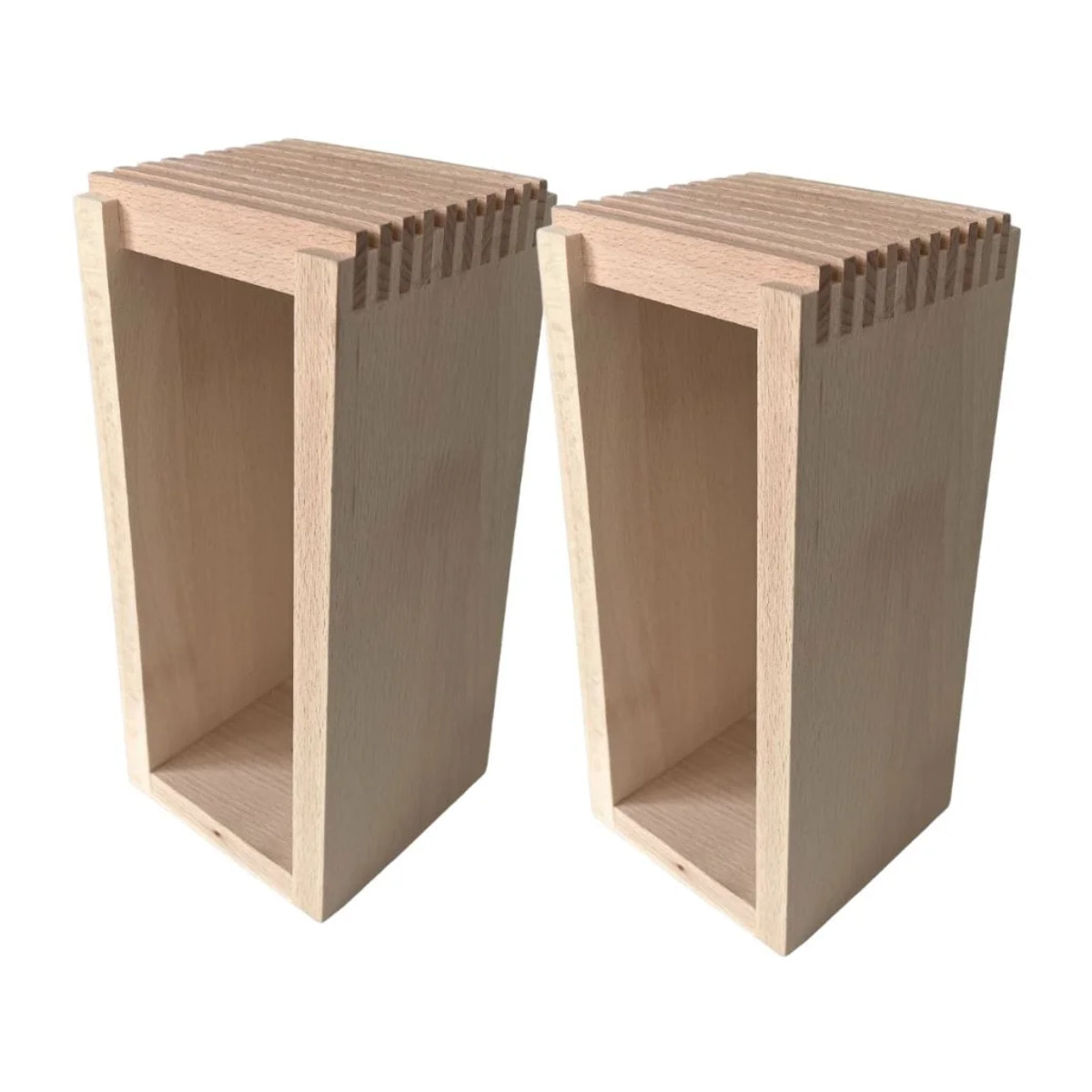 Set de 2 blocs couteaux en bois Fackelmann Boisselerie