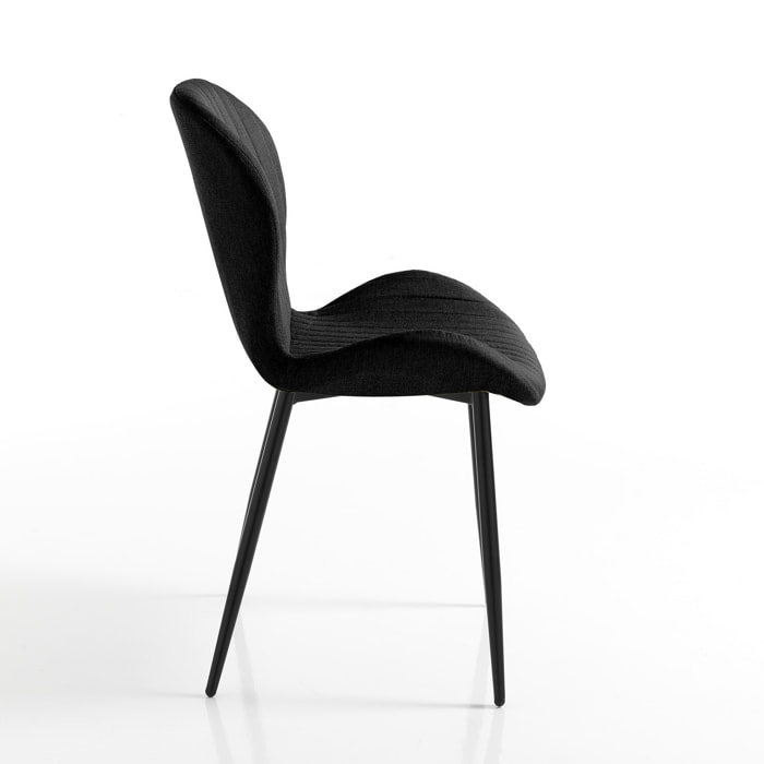 Oresteluchetta Set 4 Sedie ARLES BLACK