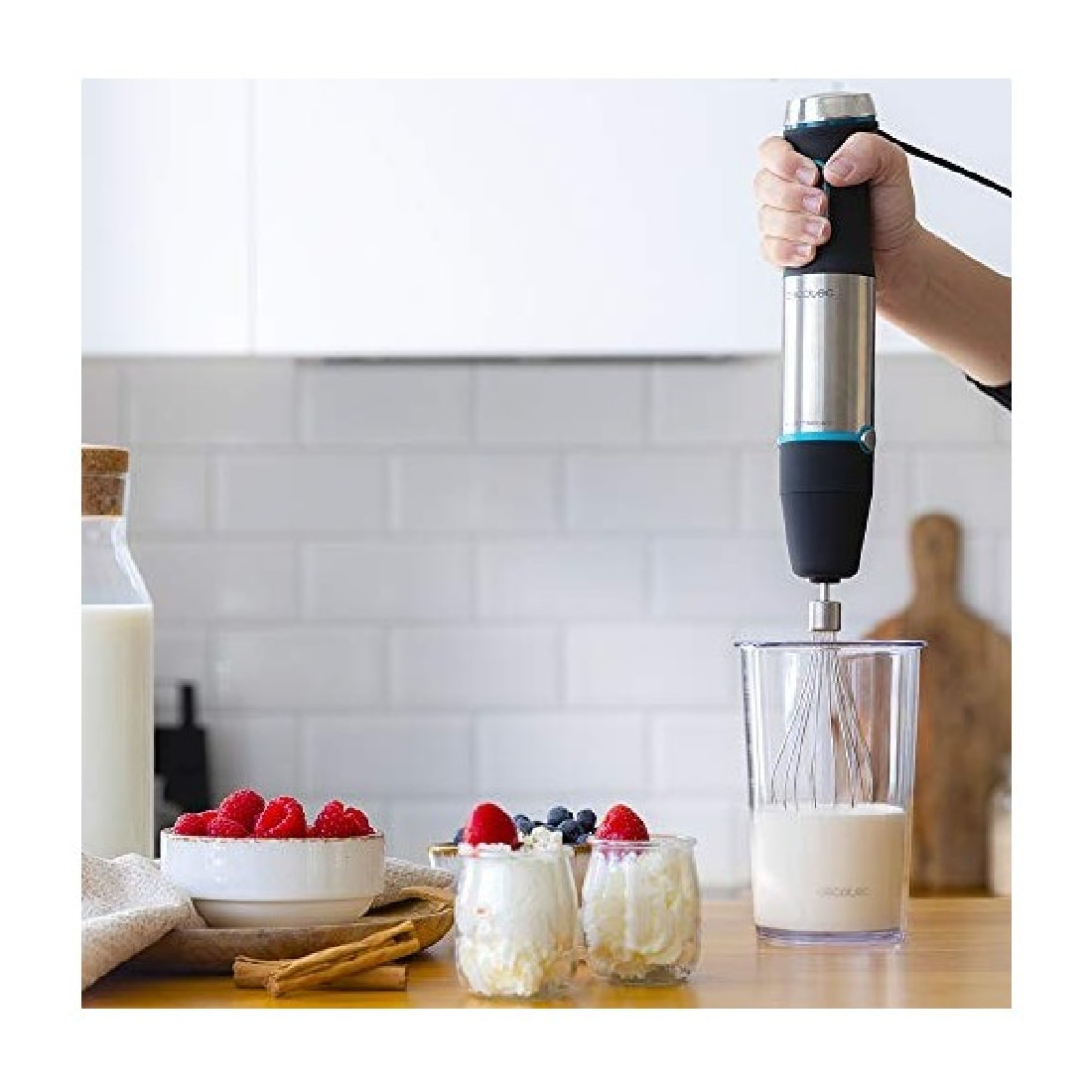 Cecotec Mixeur plongeant Power TitanBlack 1200 XL Cream