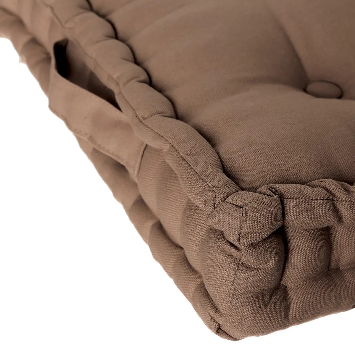 Coussin de sol taupe 40x40 cm