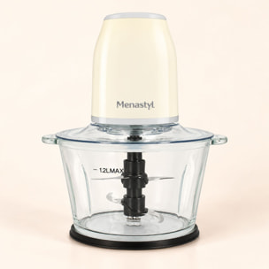 Hachoir électrique 1,2L crème RETRO