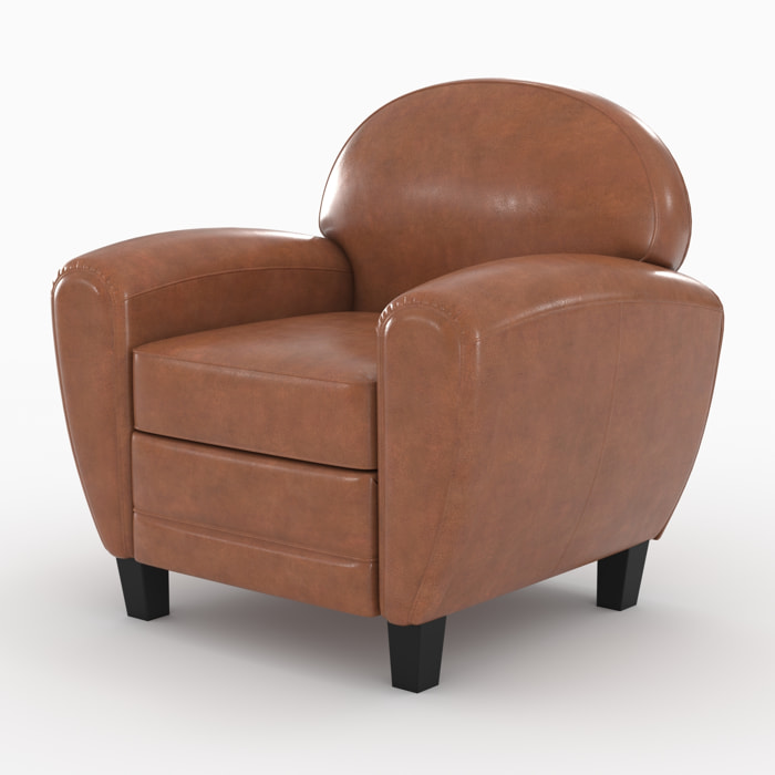 Ensemble canapé et fauteuil camel 3 places - Club - Club