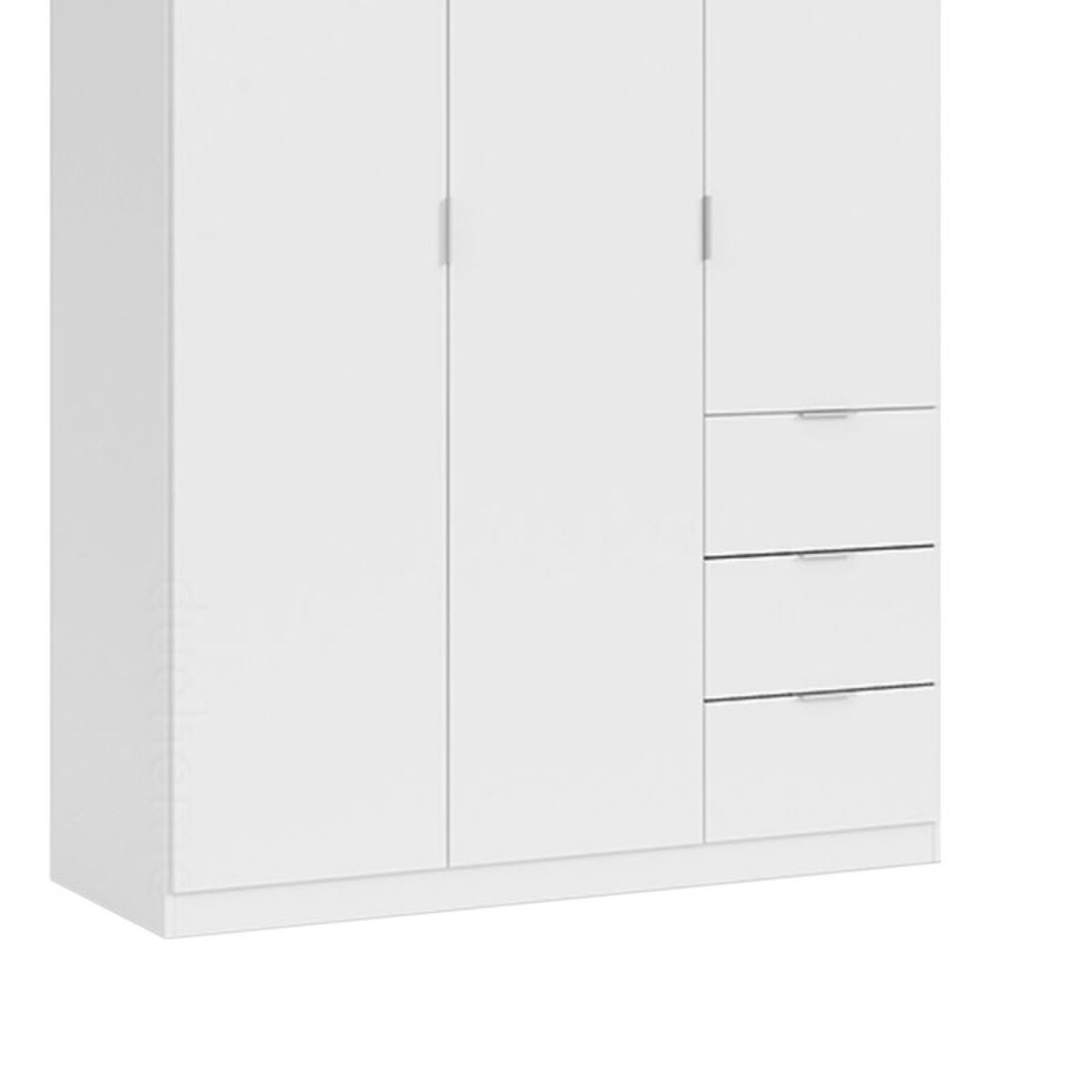 Armario Magan 3 puertas y 3 cajones Blanco