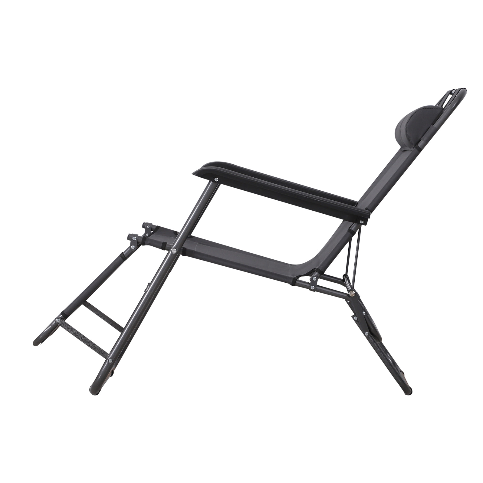 Chaise longue transat 2 en 1 pliant