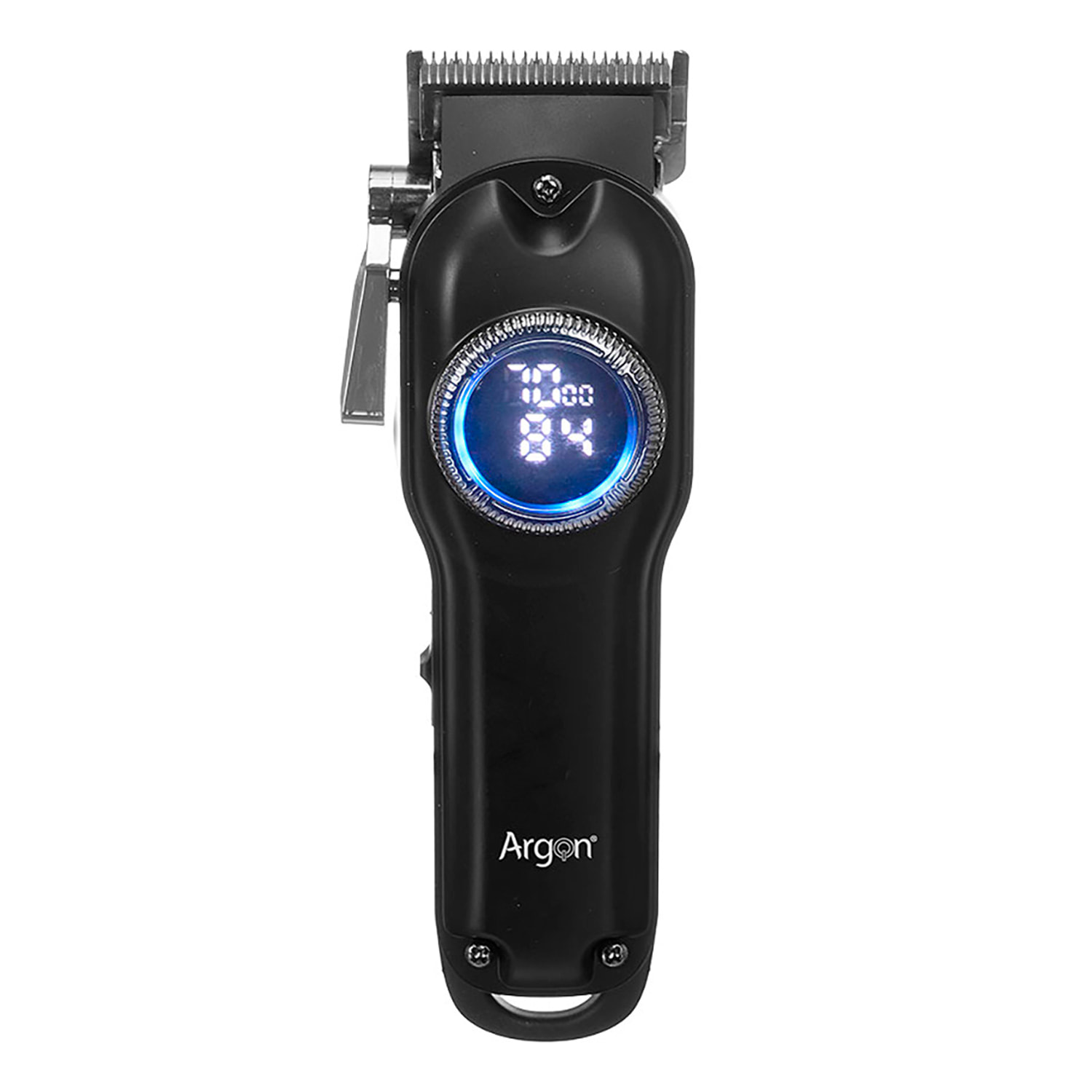 Macchina per capelli con schermo LCD e batteria ricaricabile da 2000mAh. Include 4 pettini (3-6-10-13mm).