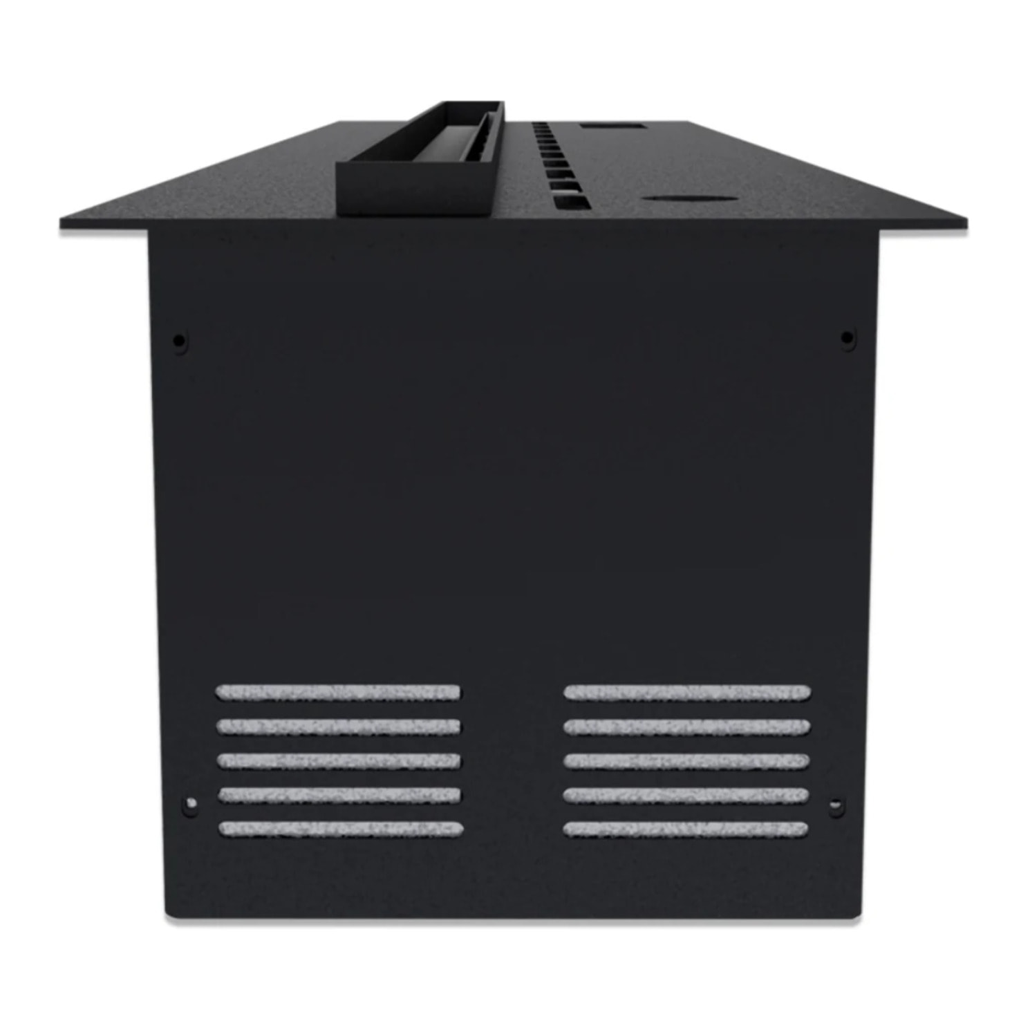DFVAPO 150 - Inserto Camino Decorativo ad Acqua Senza Calore 150x24x21,5 cm con Effetto Fiamma a LED 3D Nero