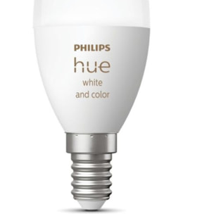 Ampoule LED connectée PHILIPS HUE E14 White&Color Ambiance Flamme