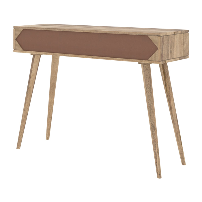 Console en bois de manguier 2 tiroirs - Masala