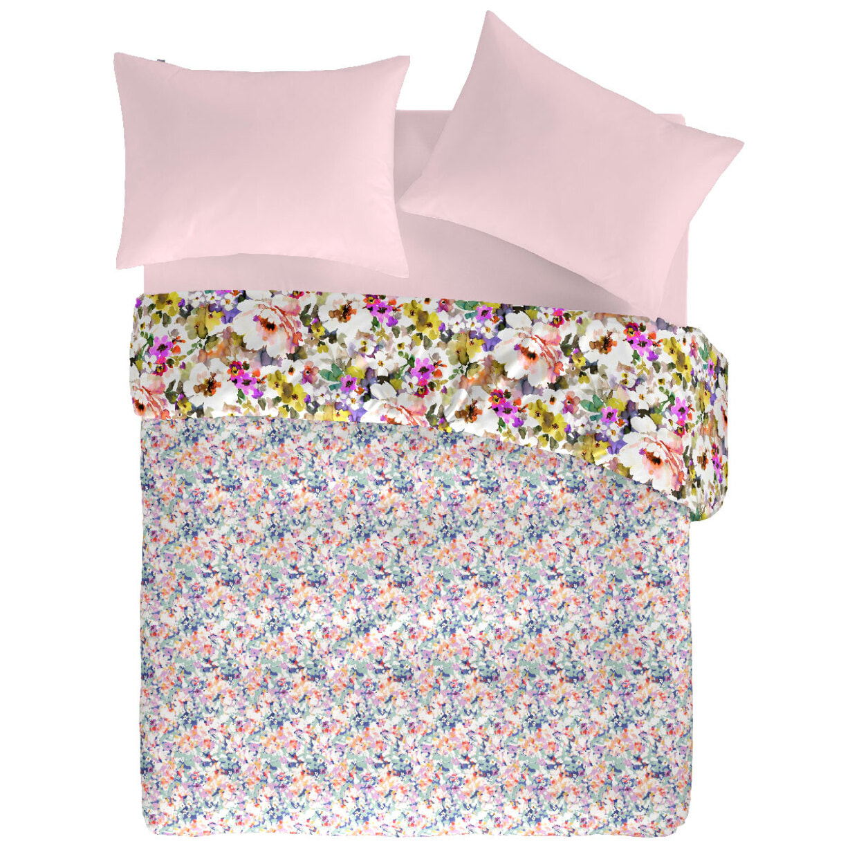 Housse de couette réversible en coton POESIE - vendue seule - plusieurs tailles disponibles