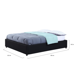 Lit coffre avec sommier Otto