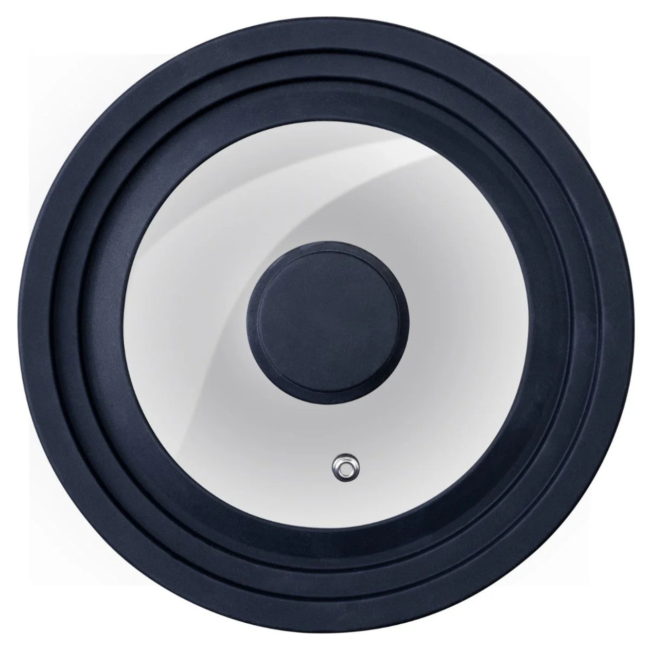 Couvercle de cuisson adaptable de 24 à 28 cm en verre et silicone Fackelmann