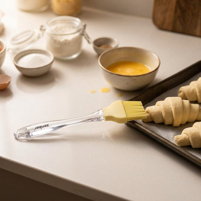 Pinceau de cuisine et de pâtisserie 24 cm en poils silicone Zenker Smart Pastry