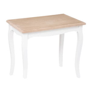 Lot de 2 tables gigognes "Chrysa" pin blanc L48/60cm