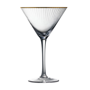 Verre à martini Palermo Gold