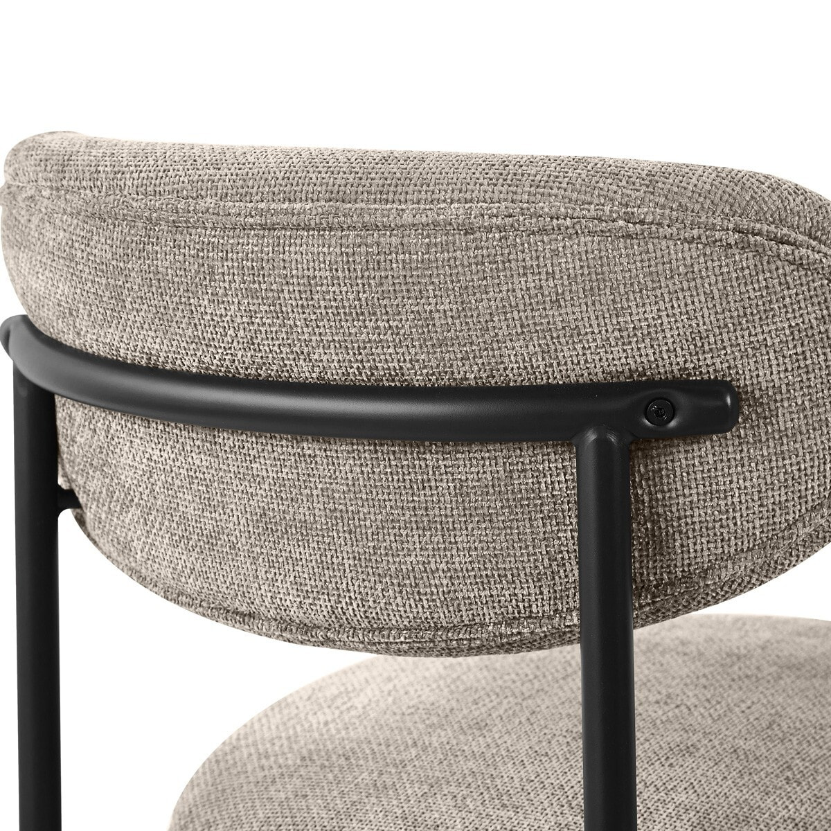 Lot de 2 chaises de salle à manger en tissu chenille - ORLA