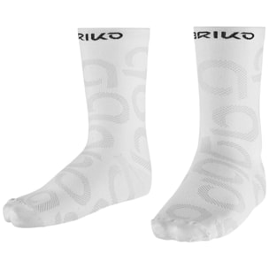 Calze Briko Uomo Donna Bianco Medium Socks 13Cm