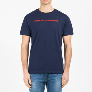 T-shirt jersey cotone organico con stampa narrow fit