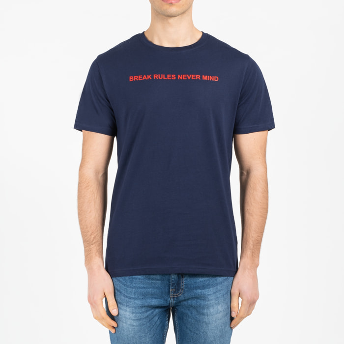 T-shirt jersey cotone organico con stampa narrow fit