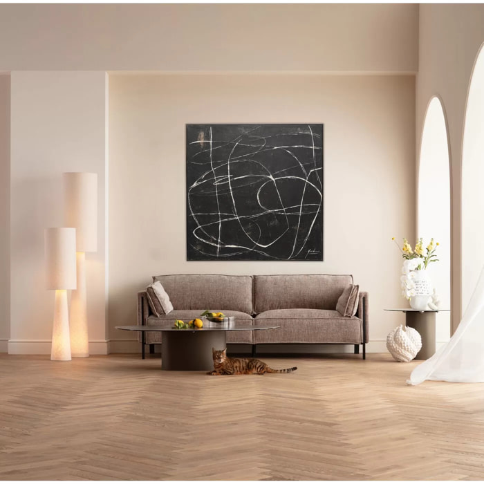 Tableau Sketch 120x120cm noir Kare Design