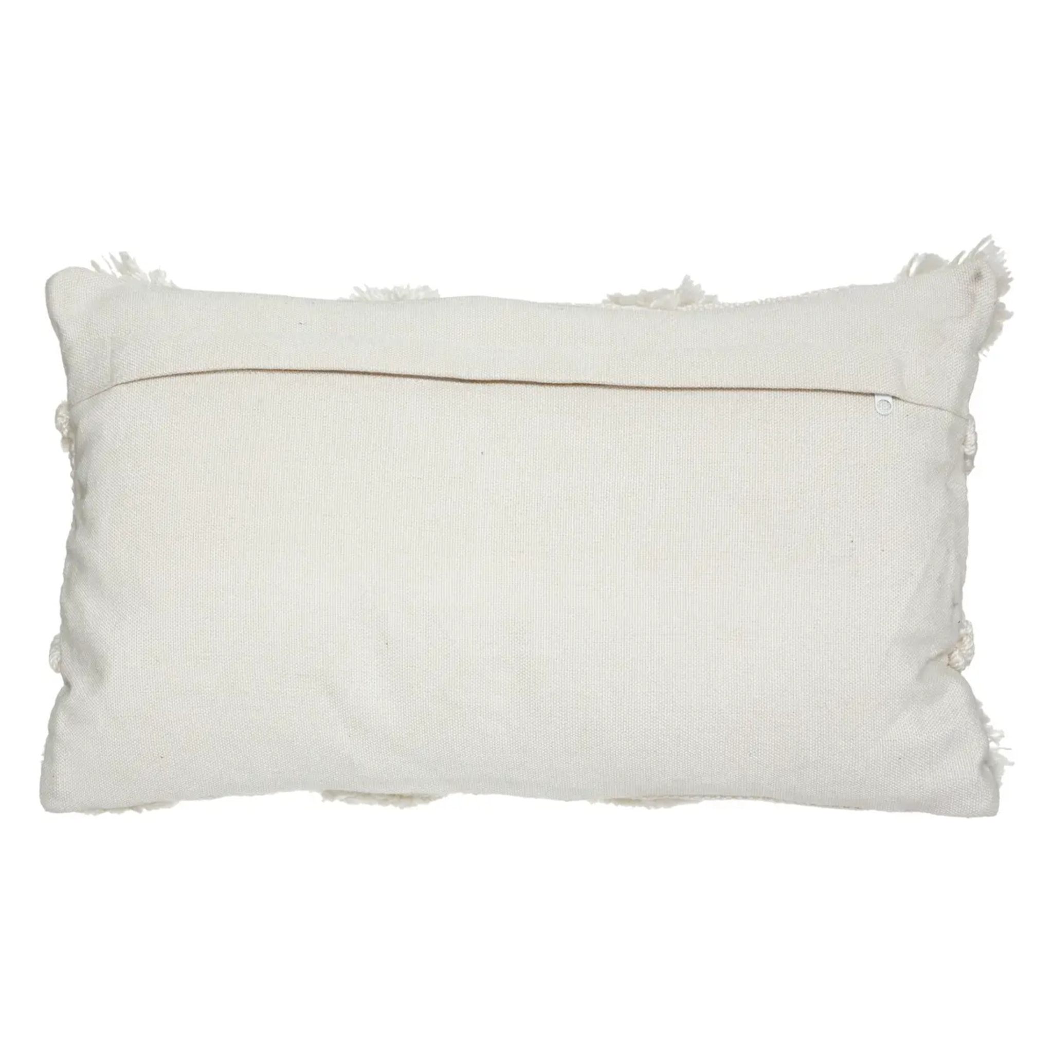 Coussin "R.O.W." blanc ivoire 30x50cm