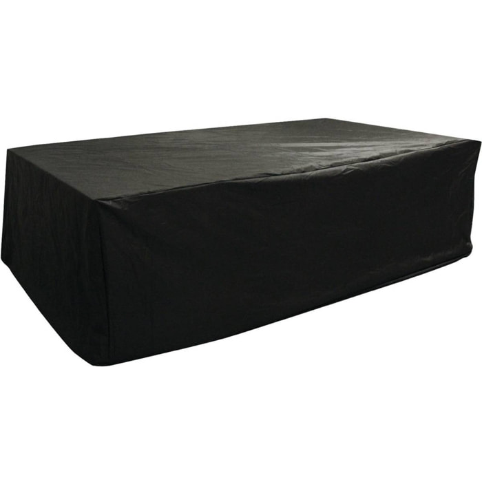 Housse de protection pour salon de jardin repas - 300 x 212 x 101 cm - Noir