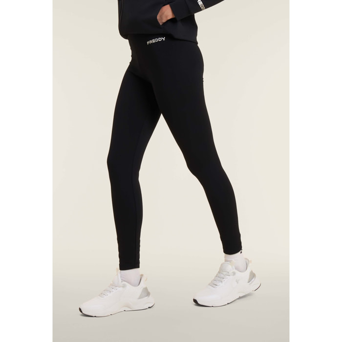 Leggings 7/8 con maxi logo posteriore