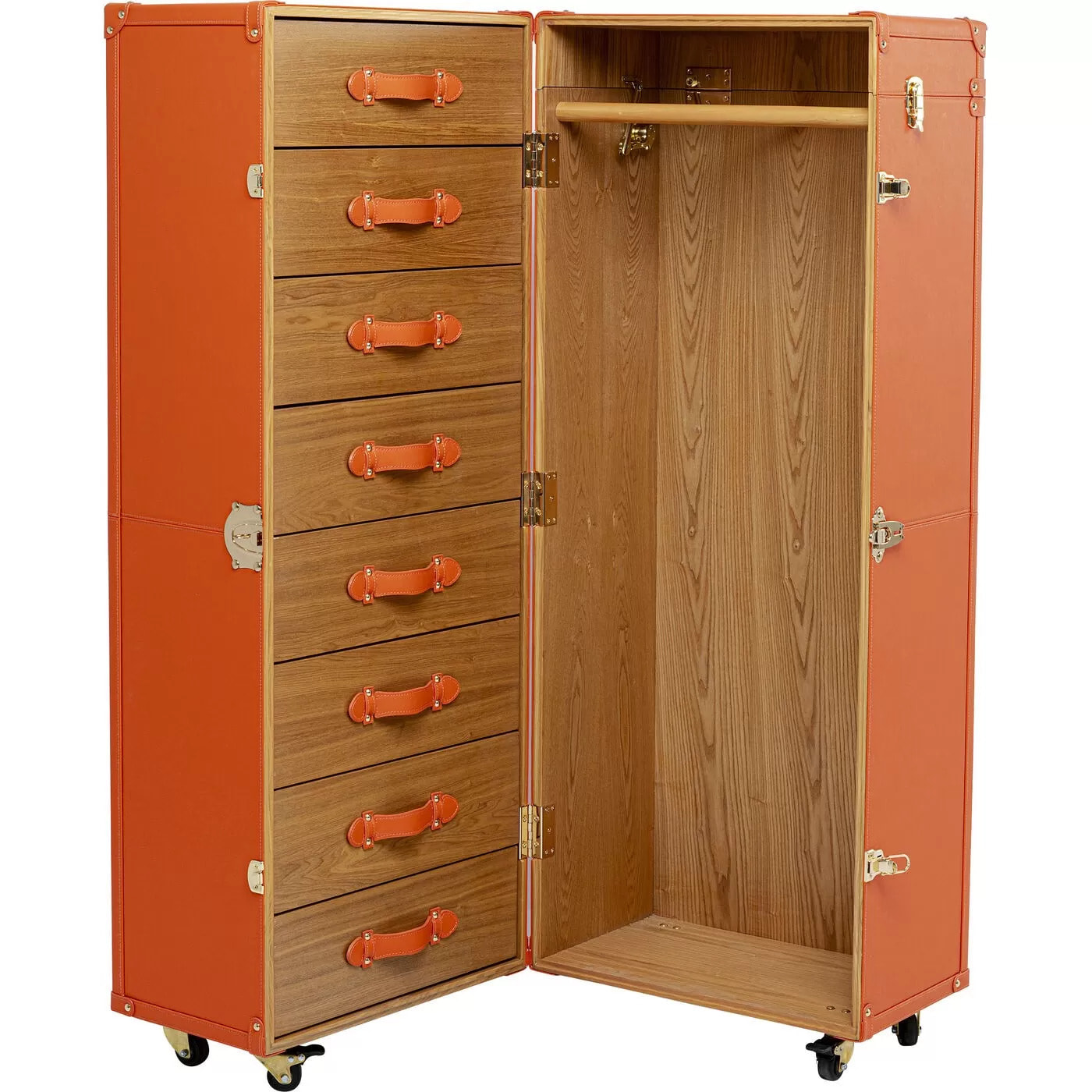 Malle-armoire Monaco orange Kare Design