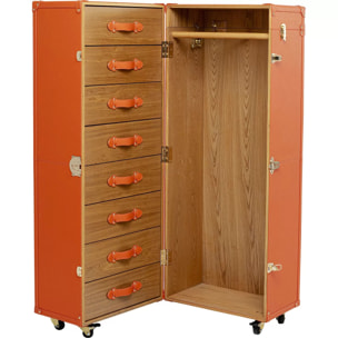 Malle-armoire Monaco orange Kare Design